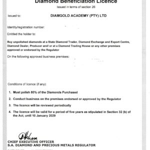 Diamond License Application, Diamond License Assistance, Diamond Business Support, Diamond Industry Consultant.